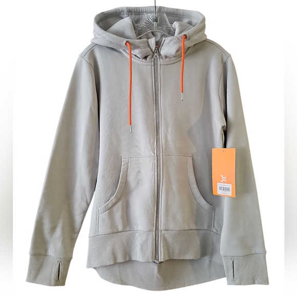 Orangetheory Gray Hoodie with Orange Accents - Picture 1 of 5
